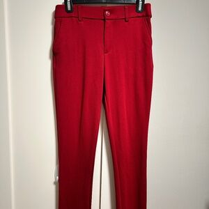 Women's red dress pants, size 4/27